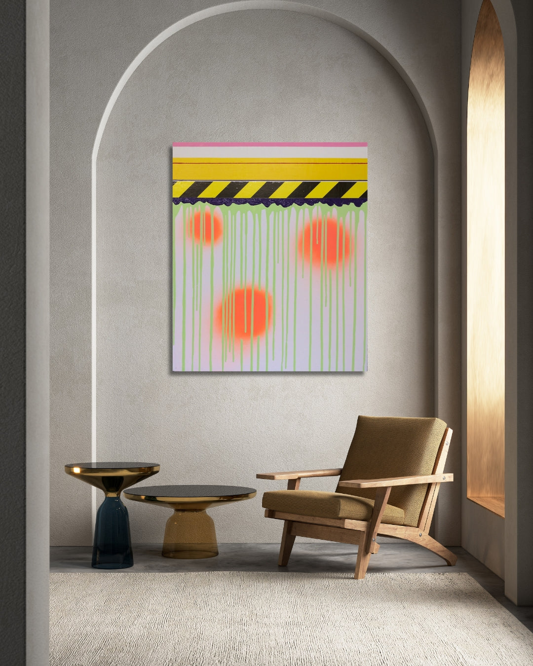 UNDONE 02, Mixed Media auf Leinwand, 70 × 60 cm