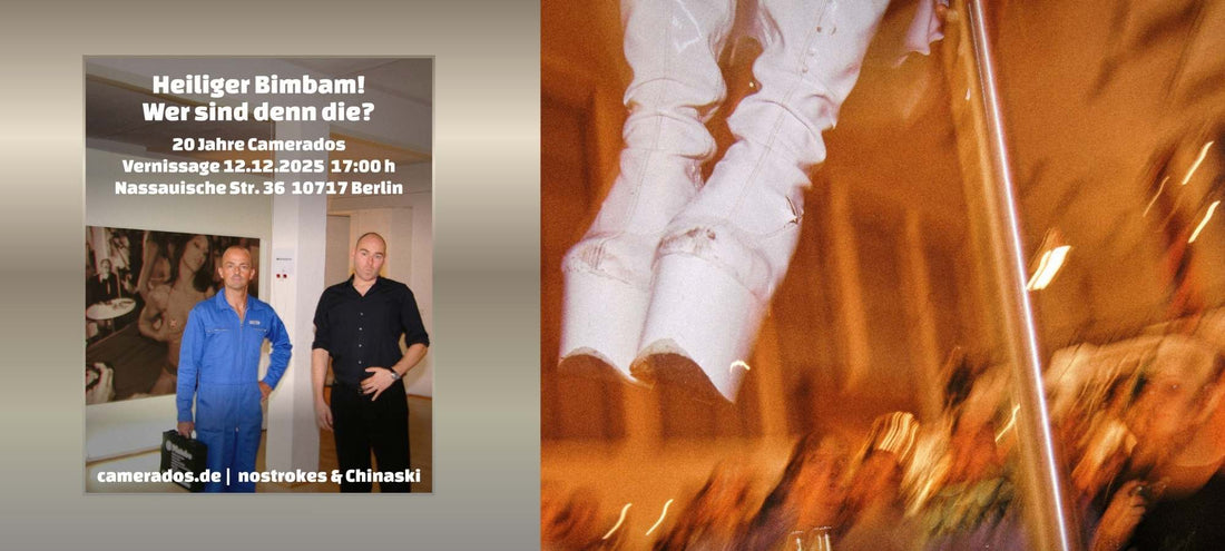 „Fotokunst von Camerados – provokante, dokumentarische Nahaufnahme von Körper, Blick und Identität. Konzeptuelle Ausstellung in Berlin, 20 Jahre Camerados.“