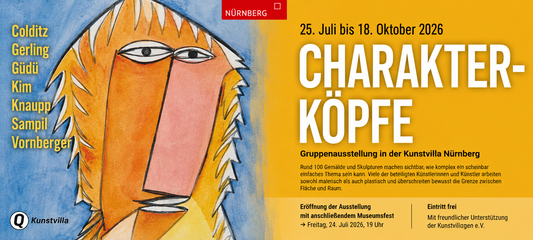 Werke von Franz Vornberger in der Kunstvilla Nürnberg: Einblicke in „Charakterköpfe“