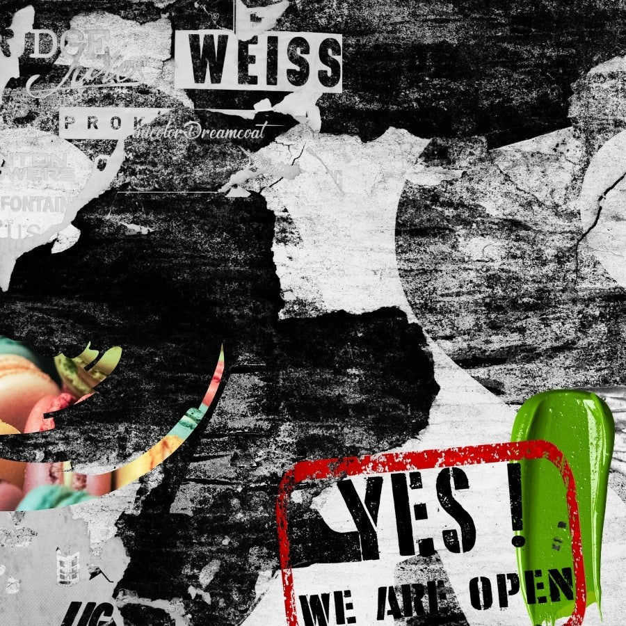 Moderne Collage & Mixed Media Kunst mit Urban Art Elementen, Typografie und Fotocollage | ARTSPACER Online-Galerie