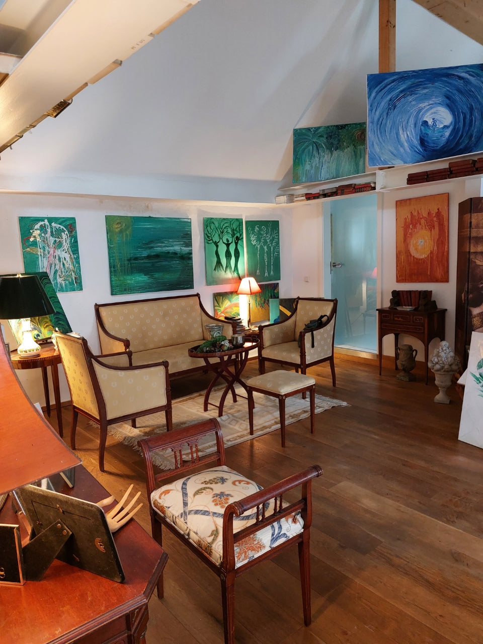 Impressionen aus dem Atelier von Federica, Künstlerin aus Düsseldorf.