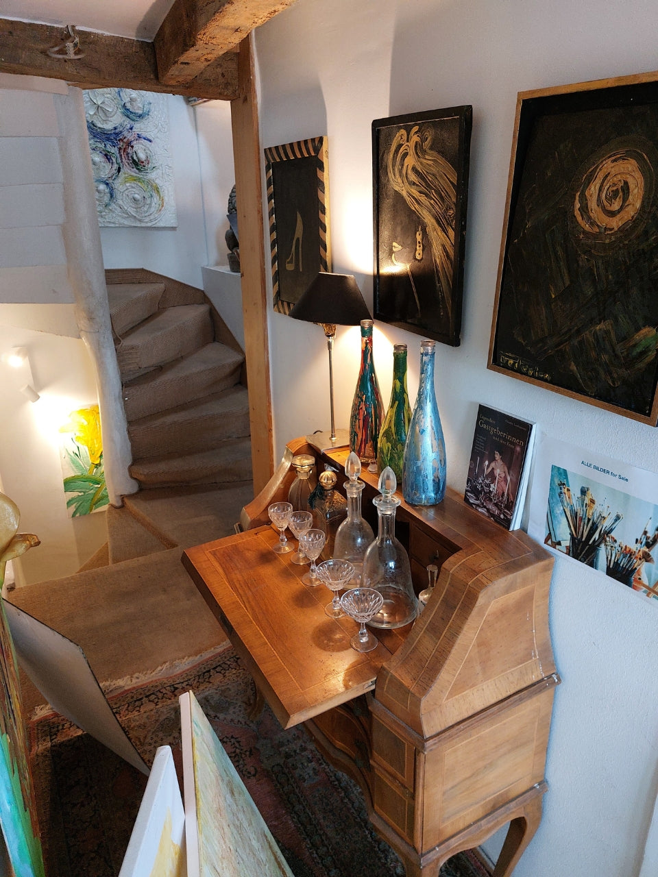 Impressionen aus dem Atelier von Federica, Künstlerin aus Düsseldorf.