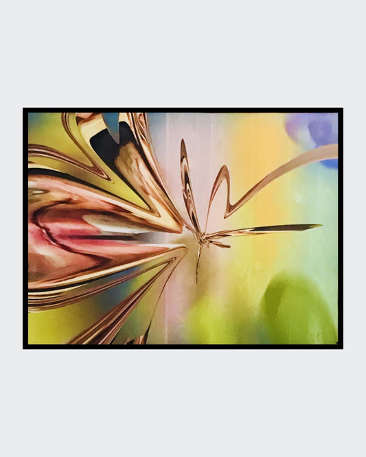 "Claudia Altemeiers abstraktes Gemälde entführt den Betrachter in eine Welt voller fließender Formen und warmer Farben. Die organischen Strukturen scheinen zu pulsieren und zu vibrieren, während sie eine geheimnisvolle Tiefe erzeugen. Das Werk ist eine Einladung, die eigene Vorstellungskraft spielen zu lassen und die verborgenen Botschaften des Bildes zu entdecken."