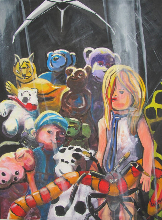 Die Hoffnung stirbt zuletzt, Acryl auf Leinwand 150 x 140 cm