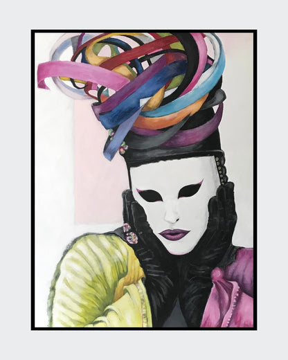 Venezia Nr. 23” von Gabriele Springer ist ein Acrylgemälde auf Leinwand, 80x60 cm groß. Es zeigt eine Person von vorne, umgeben von den sanften, pastellartigen Farben und Texturen, die an die romantische Atmosphäre Venedigs erinnern. Die Komposition strahlt Ruhe und Eleganz aus, wobei die Details der Kleidung und der Umgebung sorgfältig ausgearbeitet sind.