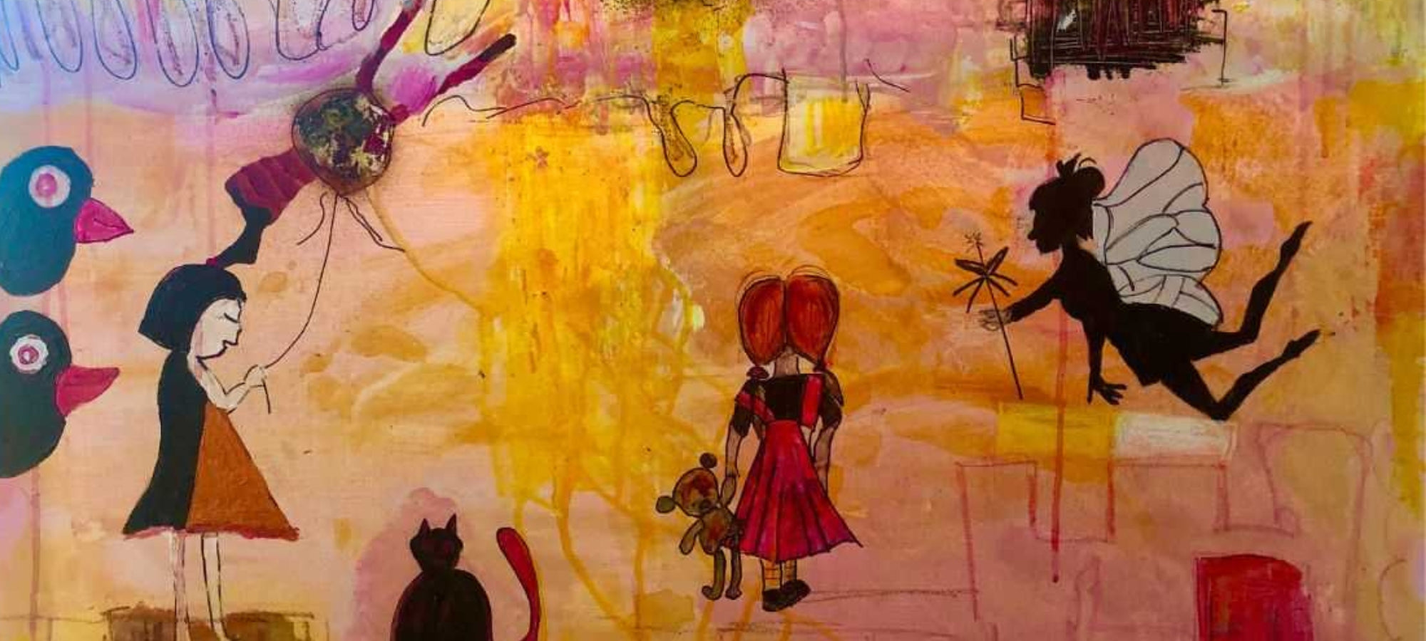 Abstraktes Bild der Künstlerin Heidi Minetti