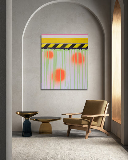 UNDONE 02, Mixed Media auf Leinwand, 70 × 60 cm