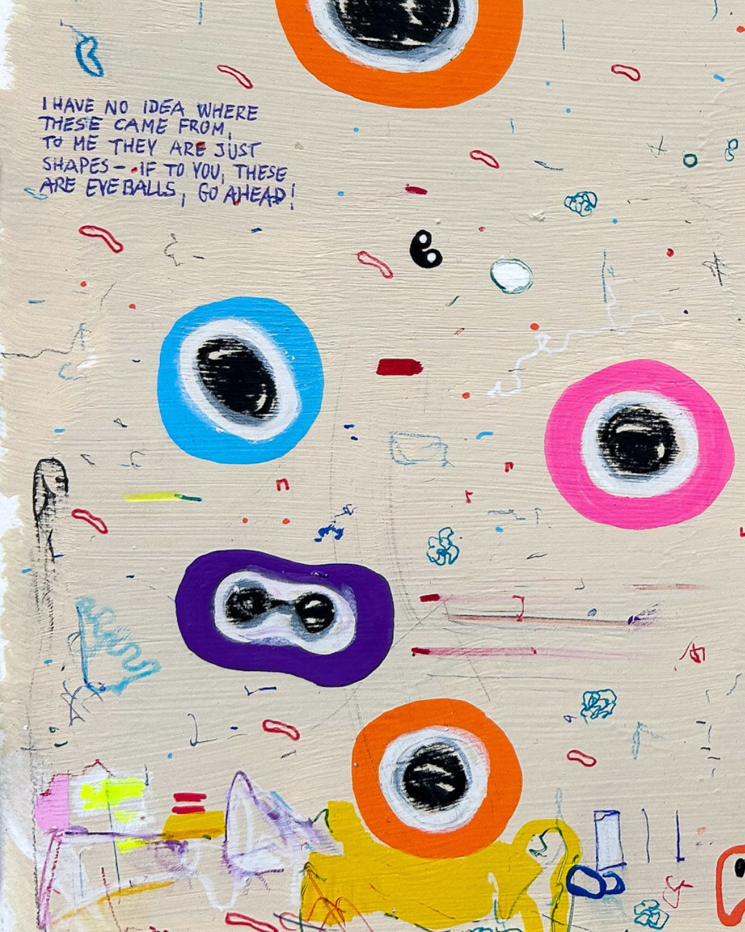 UR4C 03 von Jens Joneleit, Mixed‑Media‑Unikat auf Papier 24 × 30 cm, abstrakte dynamische Linien, farbige Schichtungen und gestische Komposition im Querformat | ARTSPACER