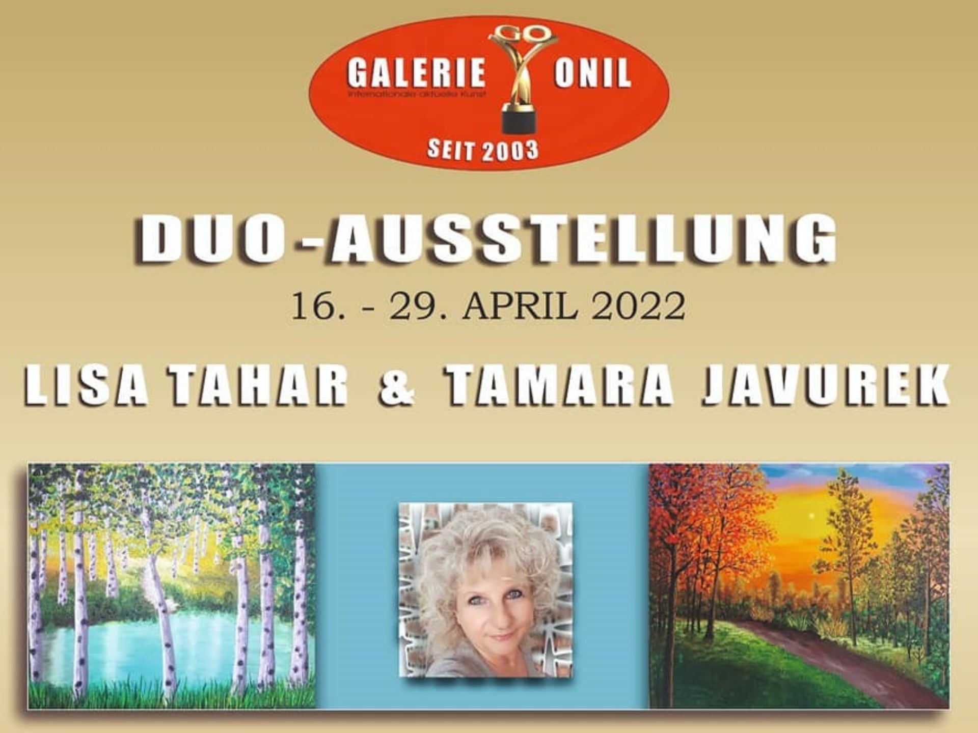 Plakat für Ausstellung Lisa Tahar