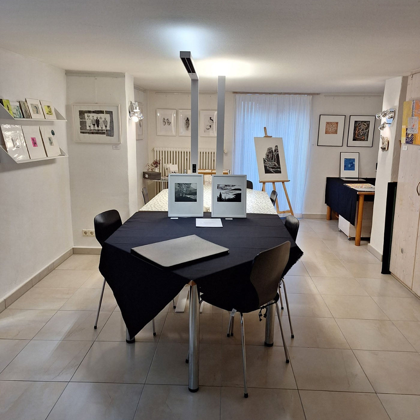 Blick ins Atelier von Monika Schiwy-Jessen, PaperArt