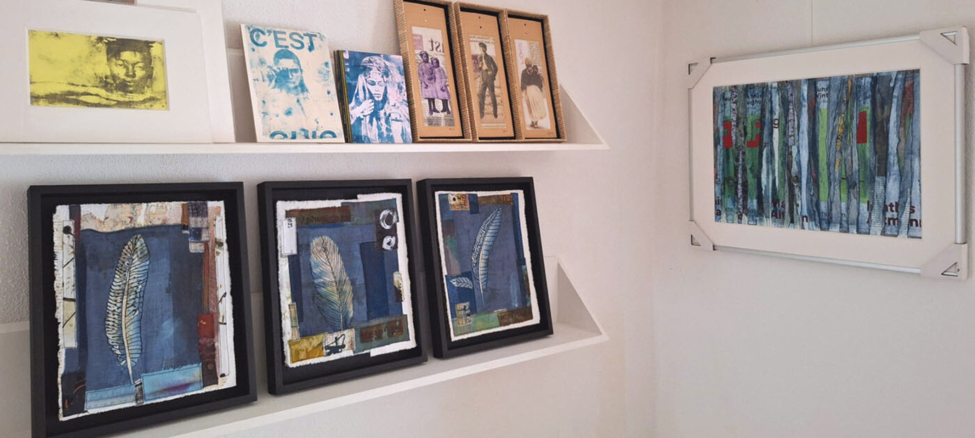 Blick ins Atelier von Monika Schiwy-Jessen, PaperArt