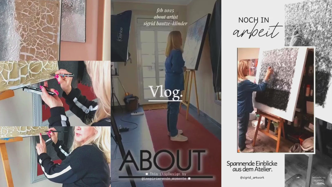 Titelbild für diverse Künstlervideos der Künstlerin Sigrid Bautze-Klinder