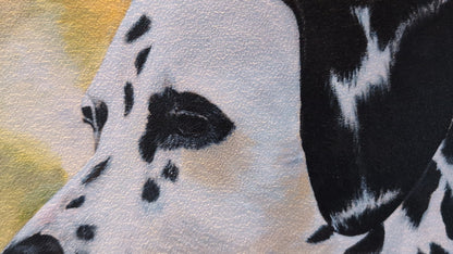 Acrylgemälde eines Dalmatiners von Smillya Dartsch – detailgetreu gemalt, mit lebendigen Kontrasten und einer Schutzfirnis für brillante Farbkraft.