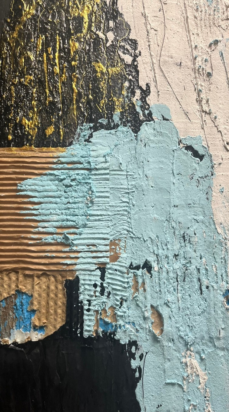 Zwischen den Schichten, Acryl auf Leinwand, 120x80 cm