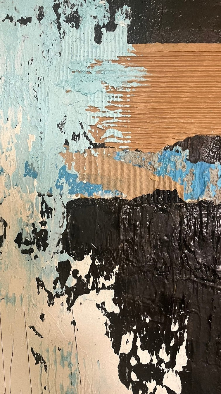 Zwischen den Schichten, Acryl auf Leinwand, 120x80 cm