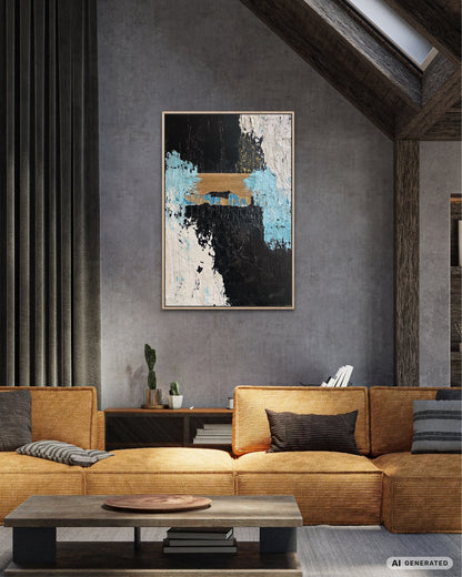 Zwischen den Schichten, Acryl auf Leinwand, 120x80 cm