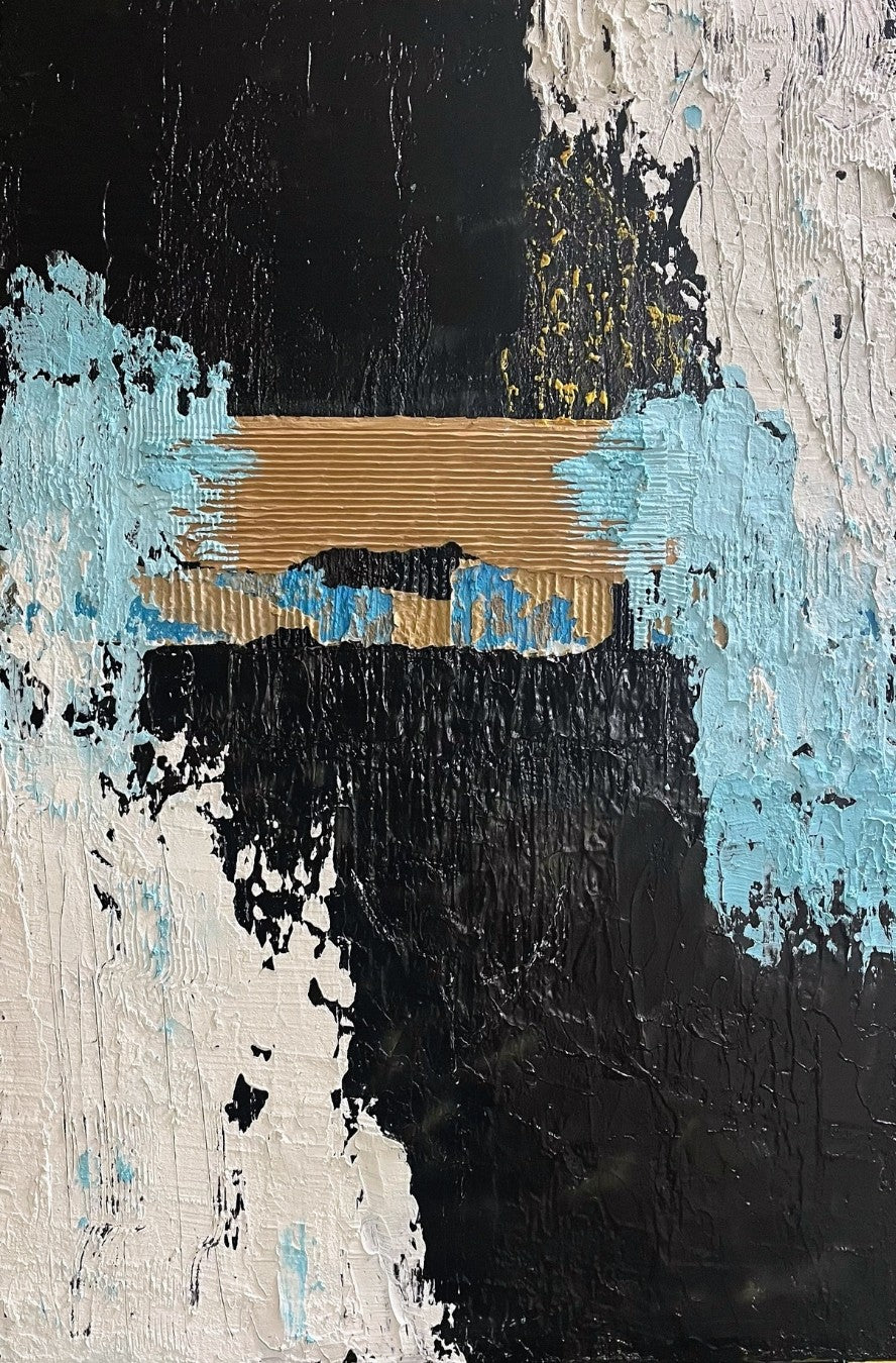 Zwischen den Schichten, Acryl auf Leinwand, 120x80 cm